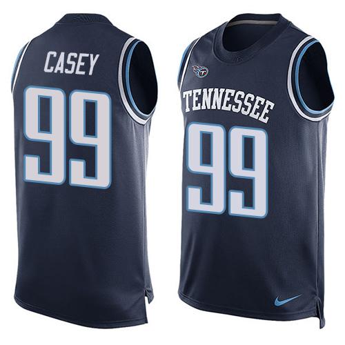 Nike Titans #99 Jurrell Casey Navy Blue Alternate Men's Stitched NFL Limited Tank Top Jersey